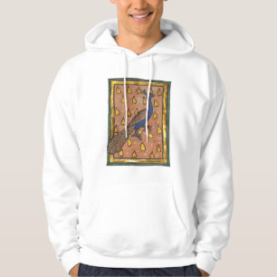 Medieval Bestiary Peacock c. 1270 Hoodie