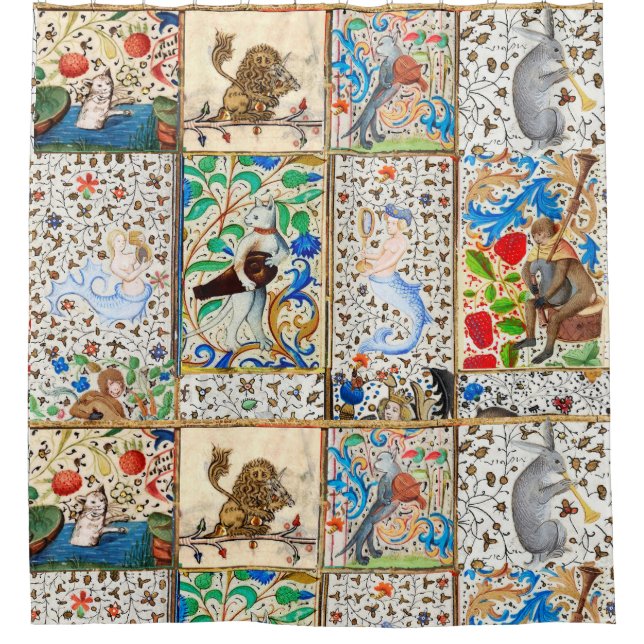 MEDIEVAL BESTIARY PLAYING MUSICAL INSTRUMENTS (Front)