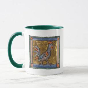 Medieval Bestiary Rooster c. 1270 Mug