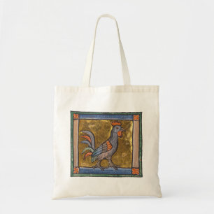 Medieval Bestiary Rooster c. 1270 Tote Bag