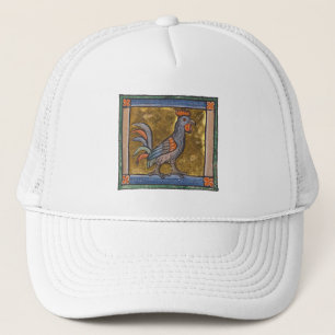 Medieval Bestiary Rooster c. 1270 Trucker Hat