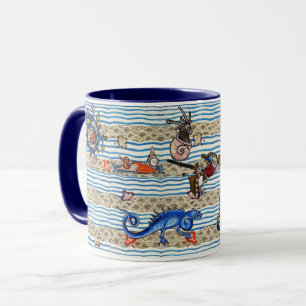MEDIEVAL BESTIARY,SEA  MONSTERS FANTASY ANIMALS MUG