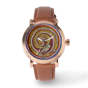 MEDIEVAL BESTIARY, SNAKE DRAGON CIRCLES WATCH