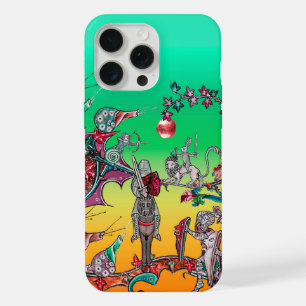 MEDIEVAL BESTIARY WAR, KNIGHTS,GIANT SNAILS Green iPhone 15 Pro Max Case