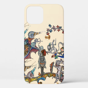 MEDIEVAL BESTIARY WAR, KNIGHTS,GIANT SNAILS Ivory iPhone 12 Case
