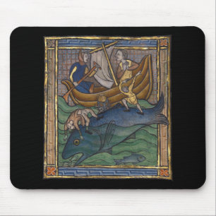 Medieval Bestiary Whale c. 1270 Mouse Pad