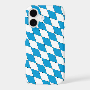 Medieval Blue White Bavaria Lozenges Pattern