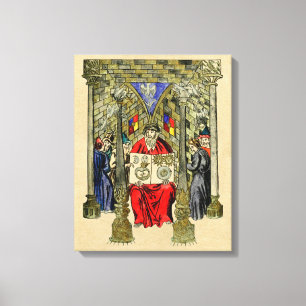 Medieval Book of Alchemy Canvas Print