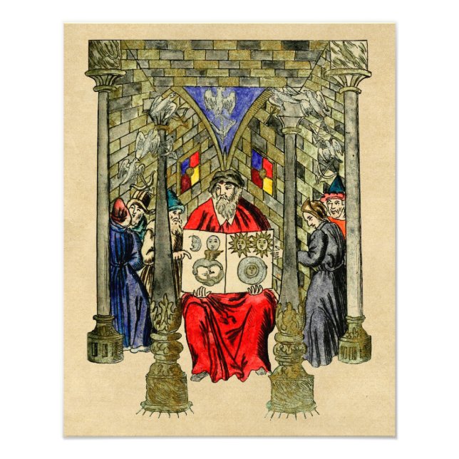 Medieval Book of Alchemy Photo Print (Front)