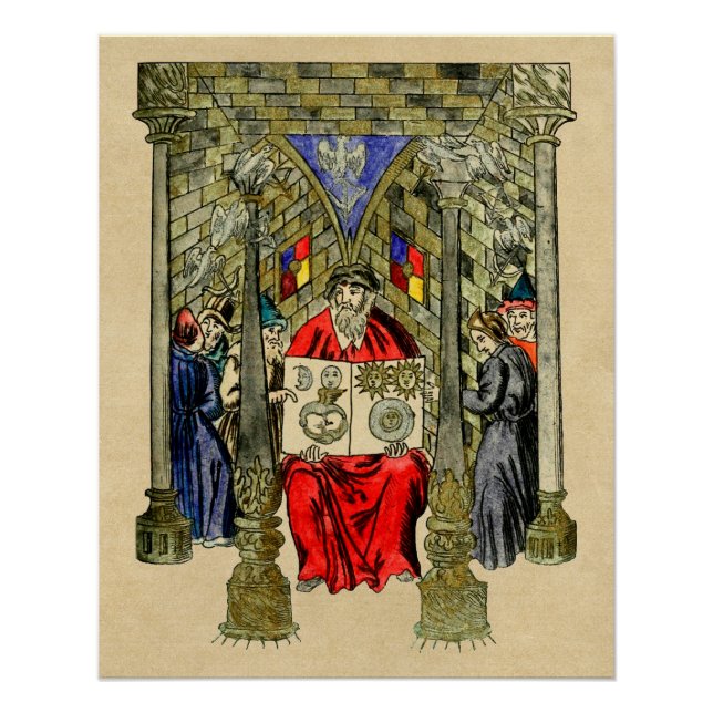 Medieval Book of Alchemy Poster (Front)