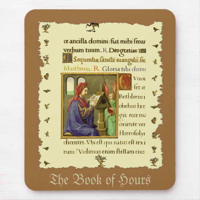 Medieval Book of Hours Mouse Pad (Front)