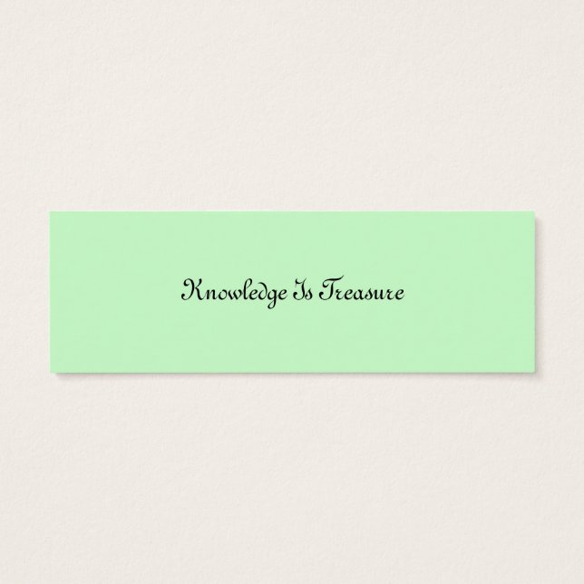 Medieval Bookmark Card (Back)