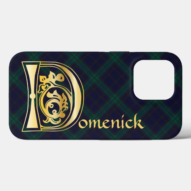 Medieval Botanical Decorative Capital D Case-Mate iPhone Case (Back (Horizontal))