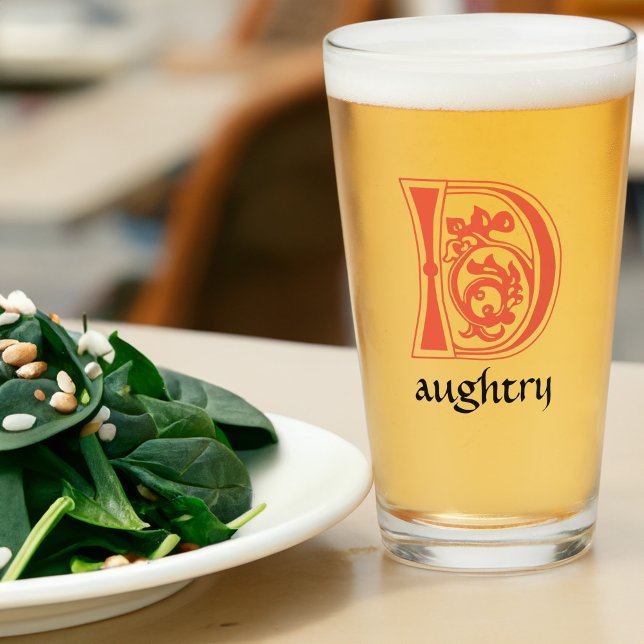 Medieval Botanical Decorative Capital D Glass (Creator Uploaded)