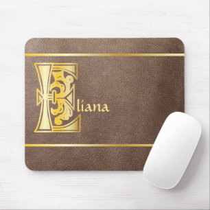 Medieval Botanical Decorative Capital E Mouse Pad