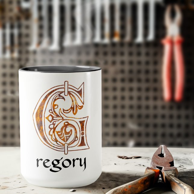 Medieval Botanical Decorative Capital G Mug (Creator Uploaded)