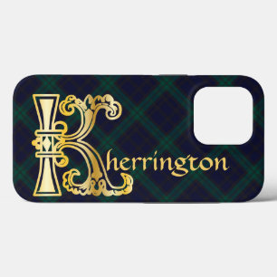 Medieval Botanical Decorative Capital K iPhone 13 Pro Case