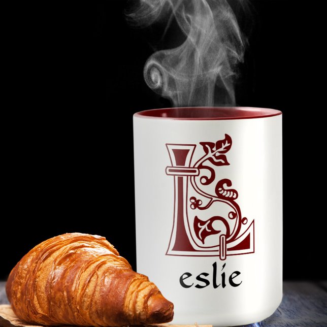 Medieval Botanical Decorative Capital L Mug (Creator Uploaded)