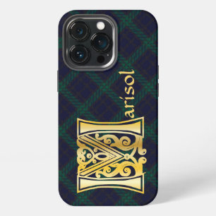 Medieval Botanical Decorative Capital M iPhone 13 Pro Case