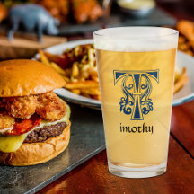 Medieval Botanical Decorative Capital T