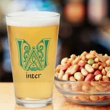 Medieval Botanical Decorative Capital W