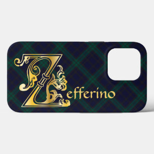 Medieval Botanical Decorative Capital Z iPhone 13 Pro Case