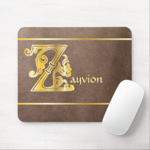 Medieval Botanical Decorative Capital Z Mouse Pad