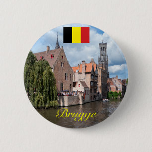 Medieval Brugge - Pro Photo 2 Inch Round Button