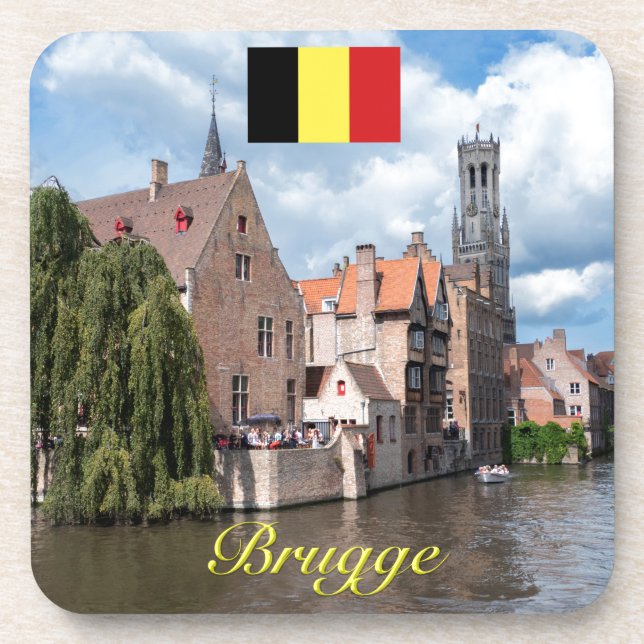 Medieval Brugge - Pro Photo Coaster (Front)