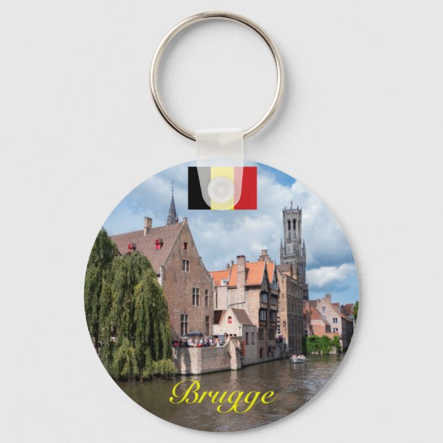 Medieval Brugge - Pro Photo Keychain (Front)