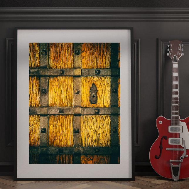 Medieval castle gate close-up. poster (Creator Uploaded)