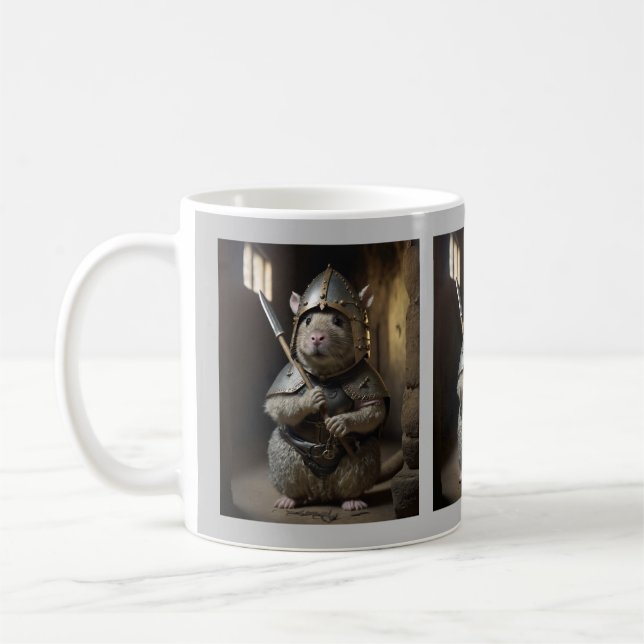 Medieval Castle Guard Rat Mug (Left)