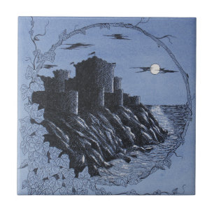 Medieval Castle In Blue Tile