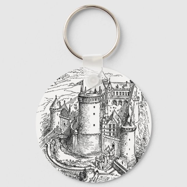 Medieval Castle Keychain (Front)