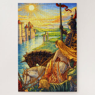 Medieval Castle, Knights & Princess Jigsaw Puzzle