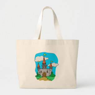 Medieval Castle Large Tote Bag