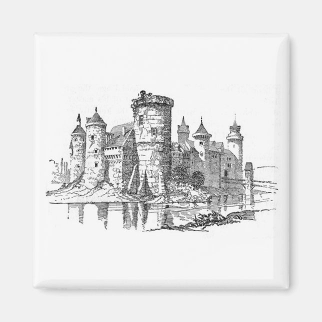 Medieval Castle Magnet (Front)
