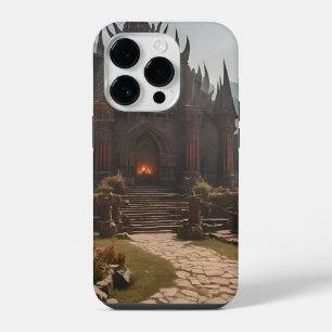 Medieval Castle Mountain Landscape iPhone 14 Pro Case