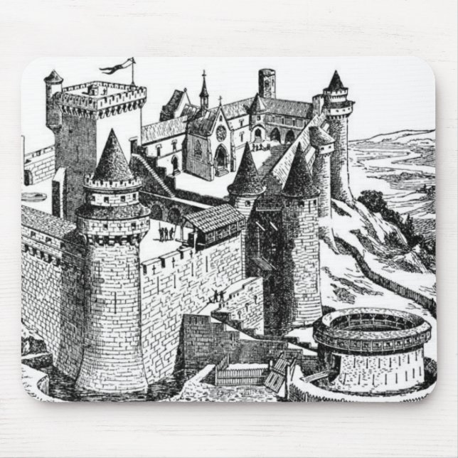 Medieval Castle Mouse Pad (Front)