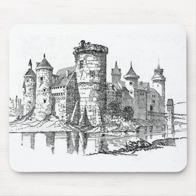 Medieval Castle Mouse Pad (Front)