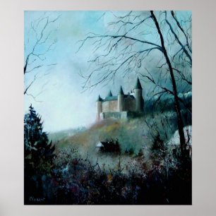 medieval castle of Veves Belgium Poster