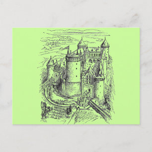 Medieval Castle Postcard