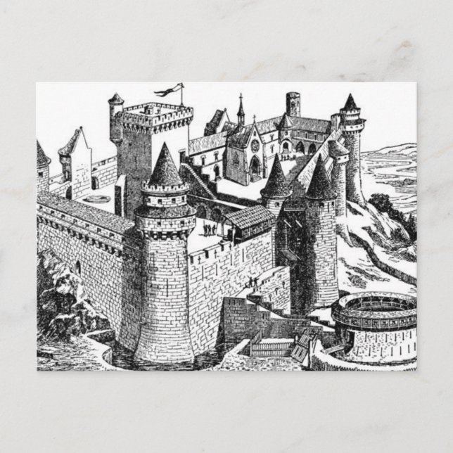 Medieval Castle Postcard (Front)