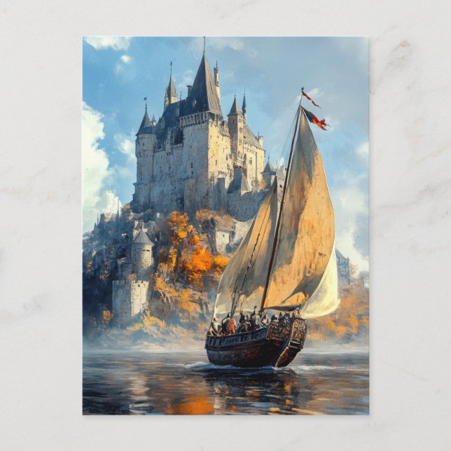 Medieval Castle Postcard (Front)