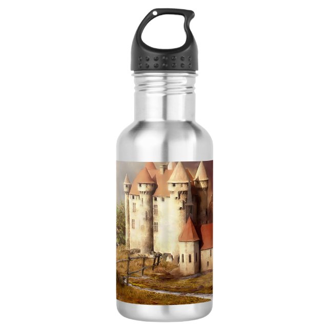 Medieval Castle River Run 710 Ml Water Bottle (Front)