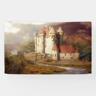 Medieval Castle River Run Banner