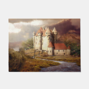 Medieval Castle River Run Floor Mat
