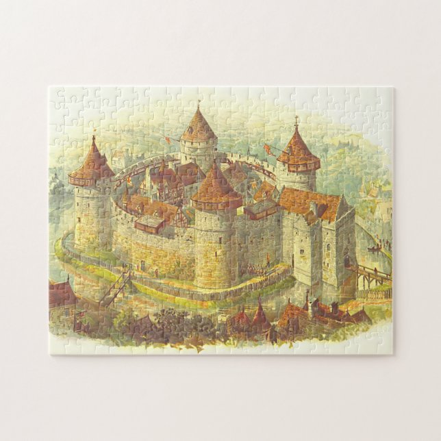 Medieval Castle Scene Puzzle (Horizontal)
