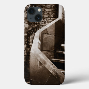 Medieval Castle Stairs of Cardiff Wales iPhone 13 Case