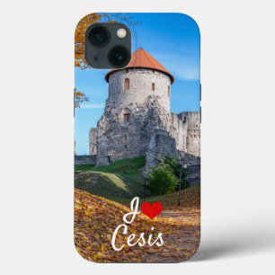 Medieval castle surrounded by forest iPhone 13 case